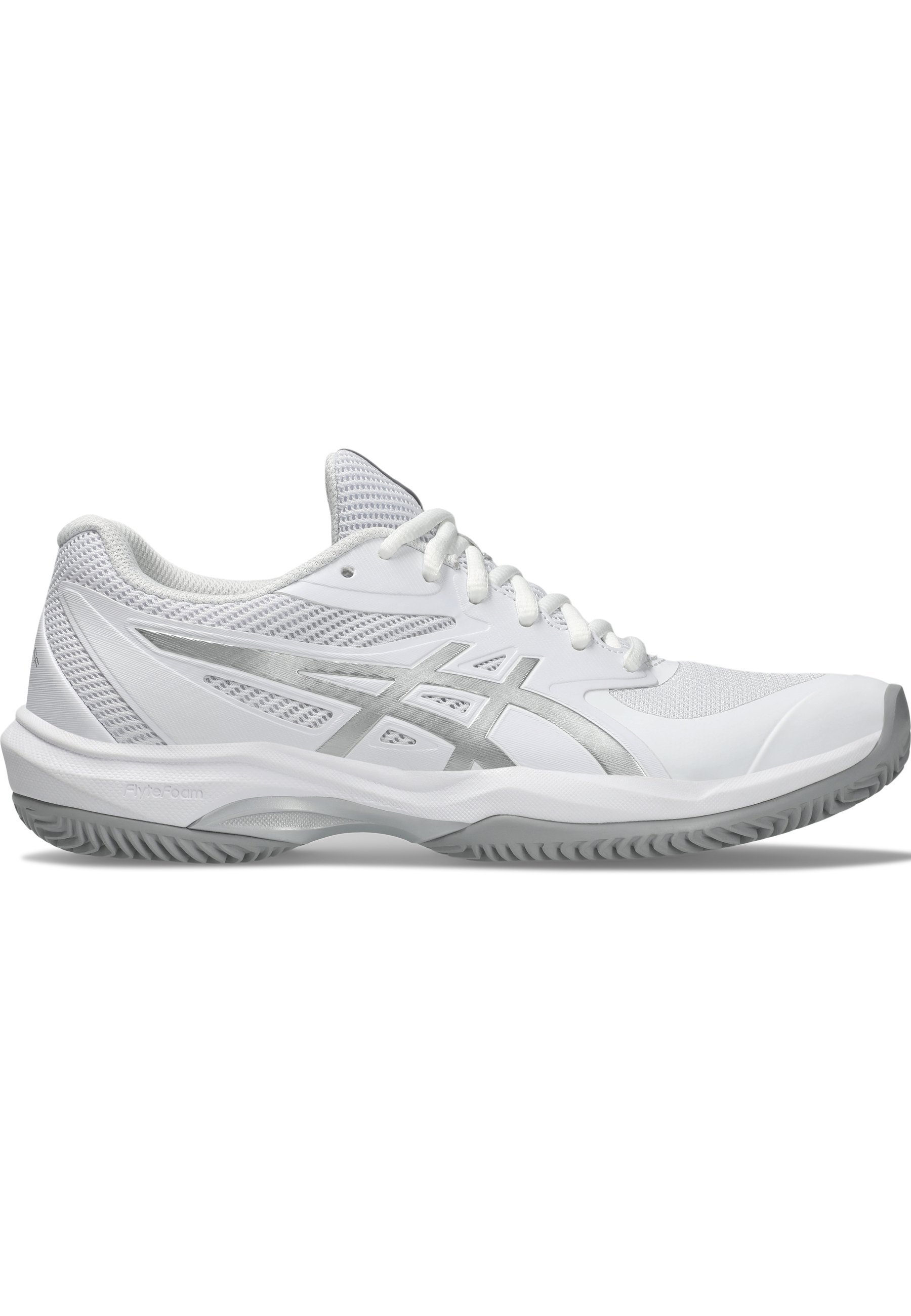 ASICS GAME FF CLAY - Scarpe da tennis per campi in terra battuta - bianco argento puro