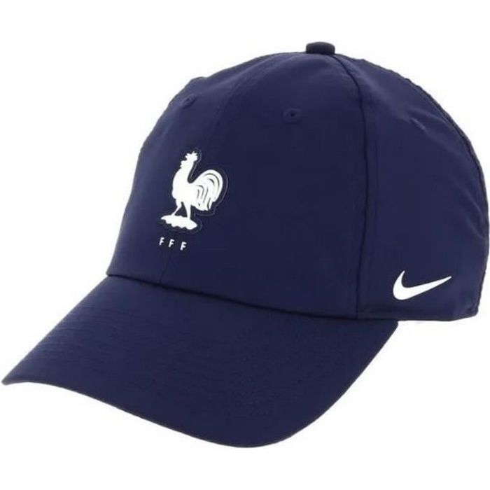 Gorra Nike - Selección nacional de Francia - Azul - Visera curva - Talla única (ajustable)