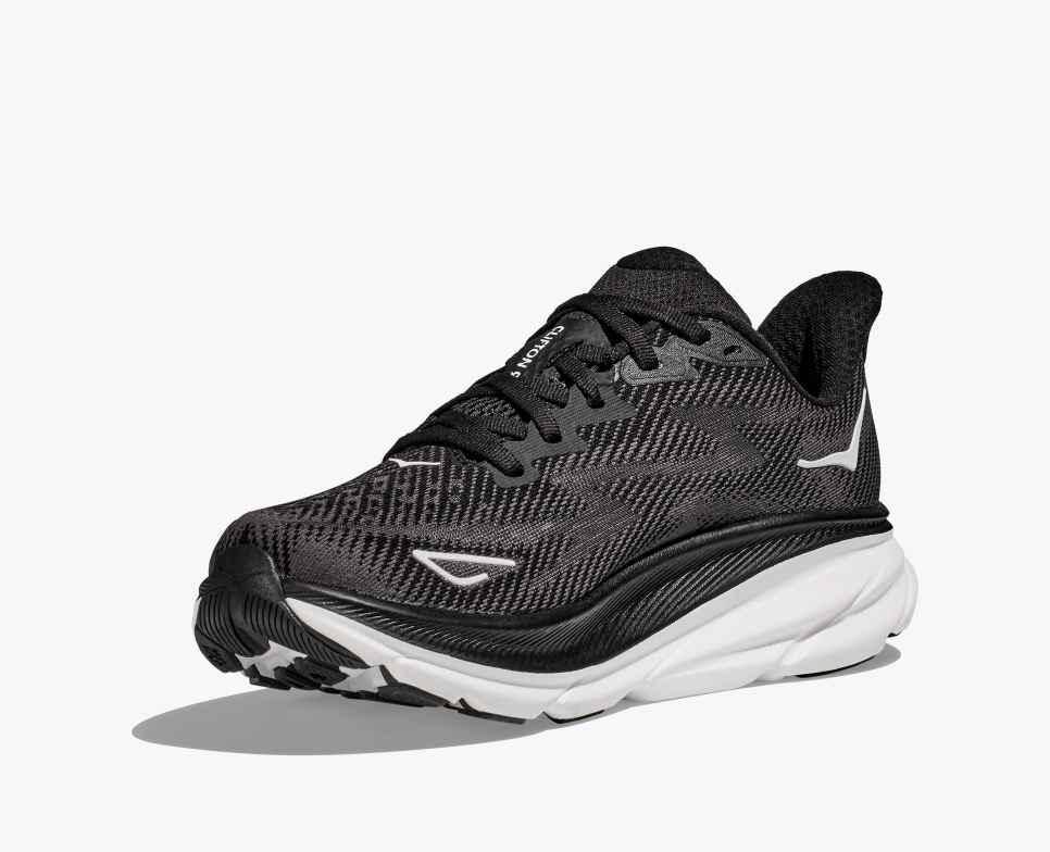 HOKA Clifton 9 Nero/Bianco