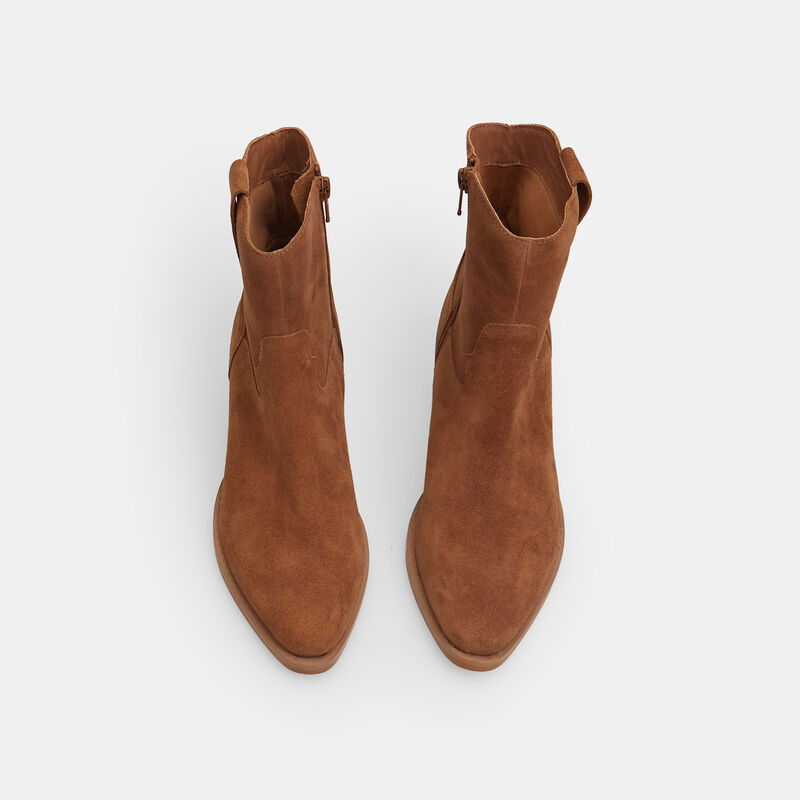 Damskie skórzane kowbojskie buty