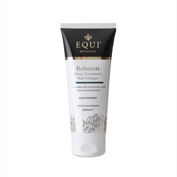 Mascarilla capilar con aceite de babasú de Equi Botanics, 200 ml.