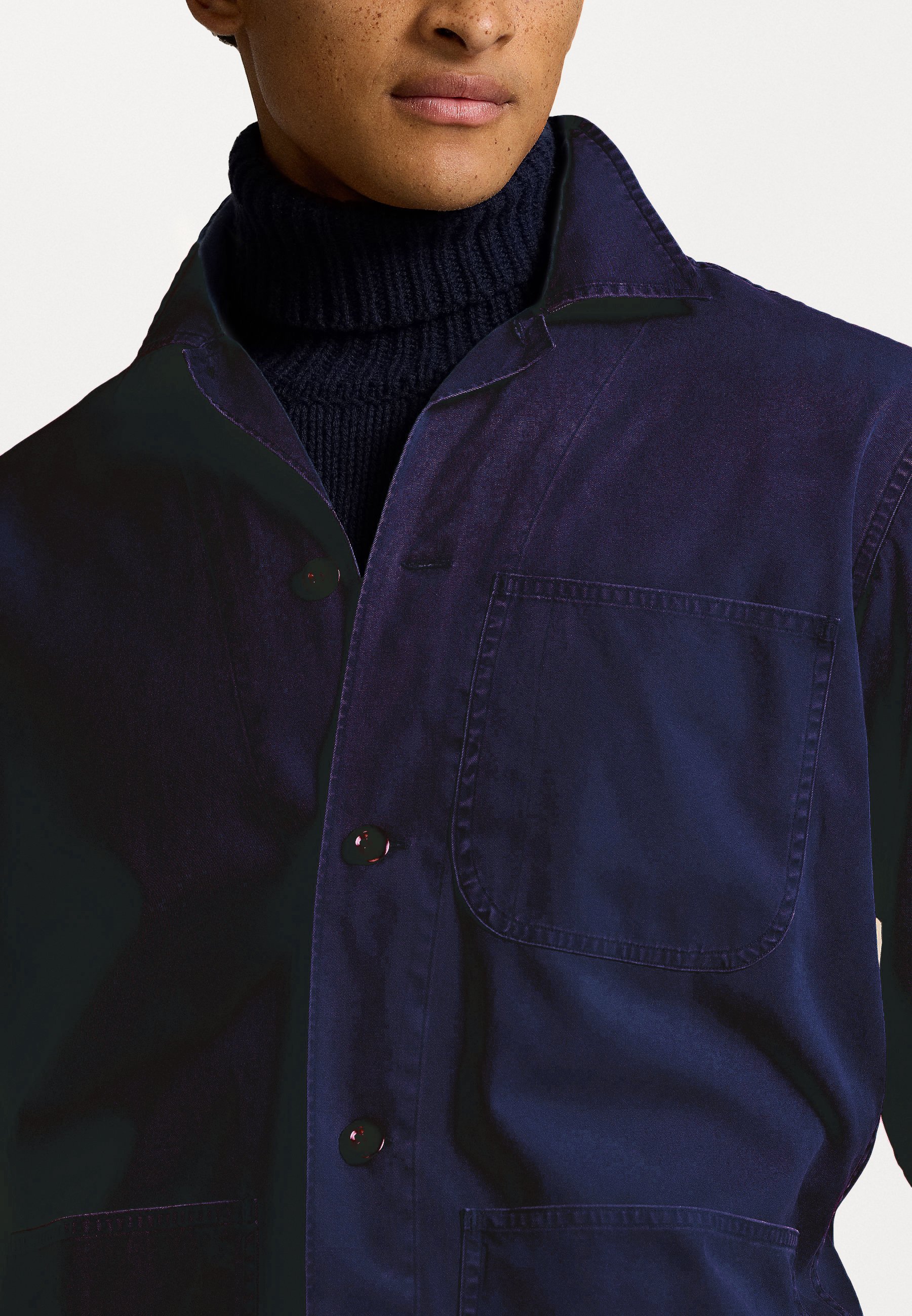 Camicia Polo Ralph Lauren in twill - Newport Navy