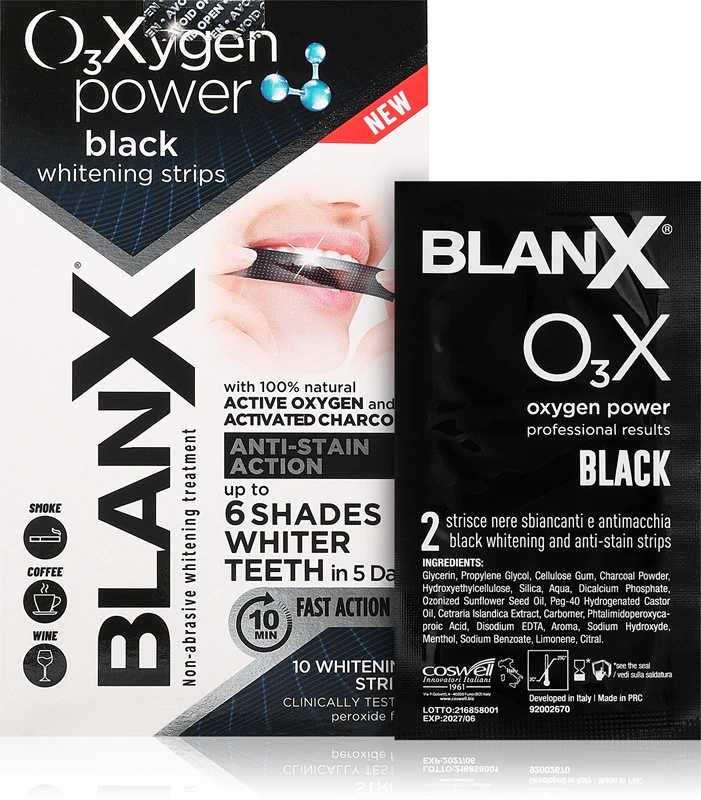 BlanX Oxygen Power Whitening črni trakovi za beljenje zob