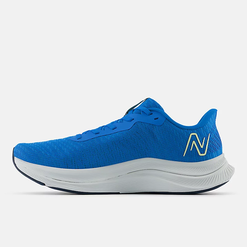 Męskie buty FuelCell Propel v4 – Blue Oasis med granatem og kvarcową szarością
