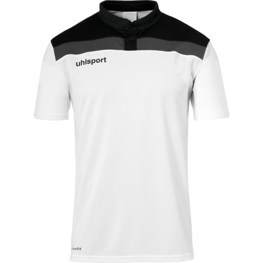 Offense 23 Poloshirt Weiß/Schwarz/Anthrazit Uhlsport