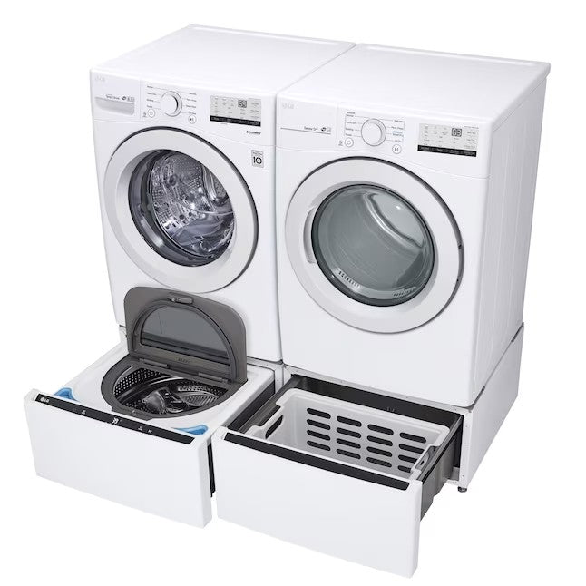 Asciugatrice elettrica impilabile LG da 7,4 piedi cubi (bianca) con certificazione ENERGY STAR