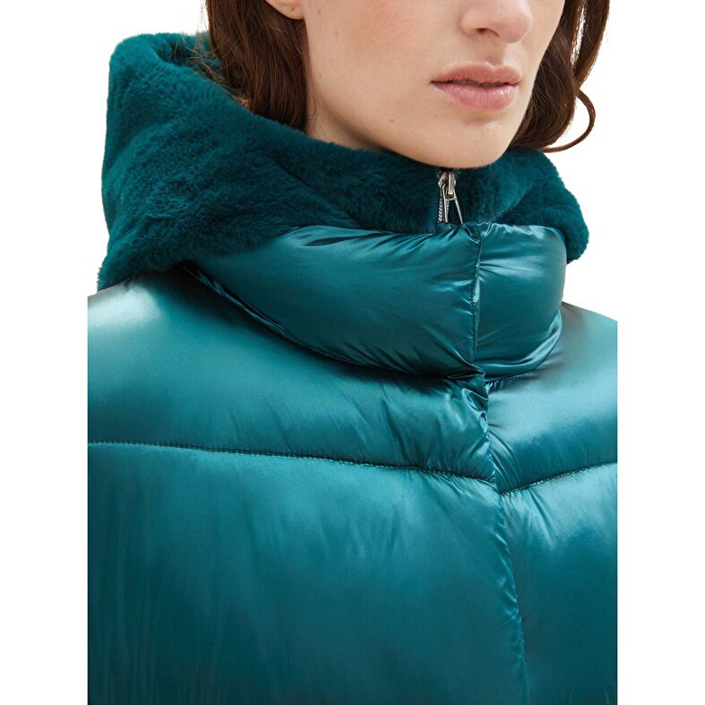 Cappotto turchese da donna