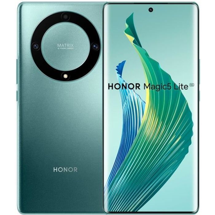 Smartphone - HONOR - Magic 5 Lite 5G - 6,81 polegadas - 8 GB de RAM - 128 GB de armazenamento
