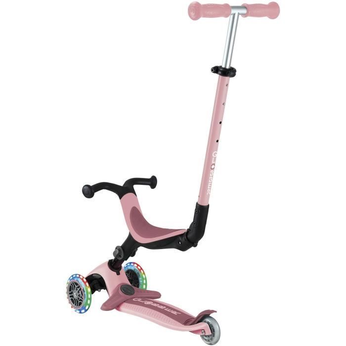 Globber - GO-UP ACTIVE LIGHTS Monopattino evolutivo - Rosa pastello