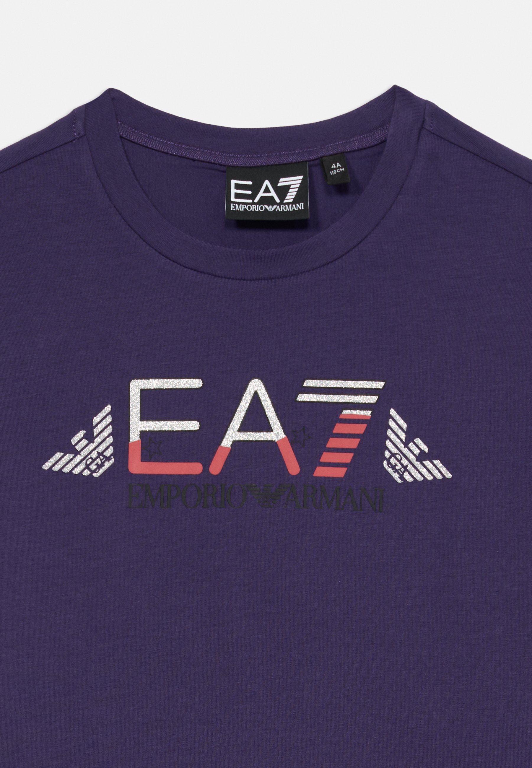 EA7 Emporio Armani UNISEX - T-shirt met print - druif