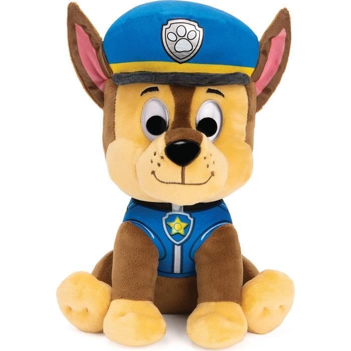 Peluche de Chase de Paw Patrol - PATRULLA CANINA - 25 cm - Unisex - Marrón - Niño