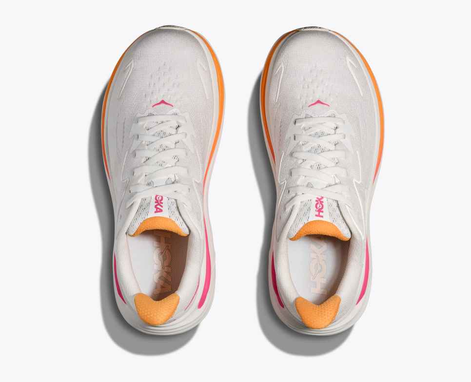 HOKA Clifton 10 Wit / Elektrische Roos