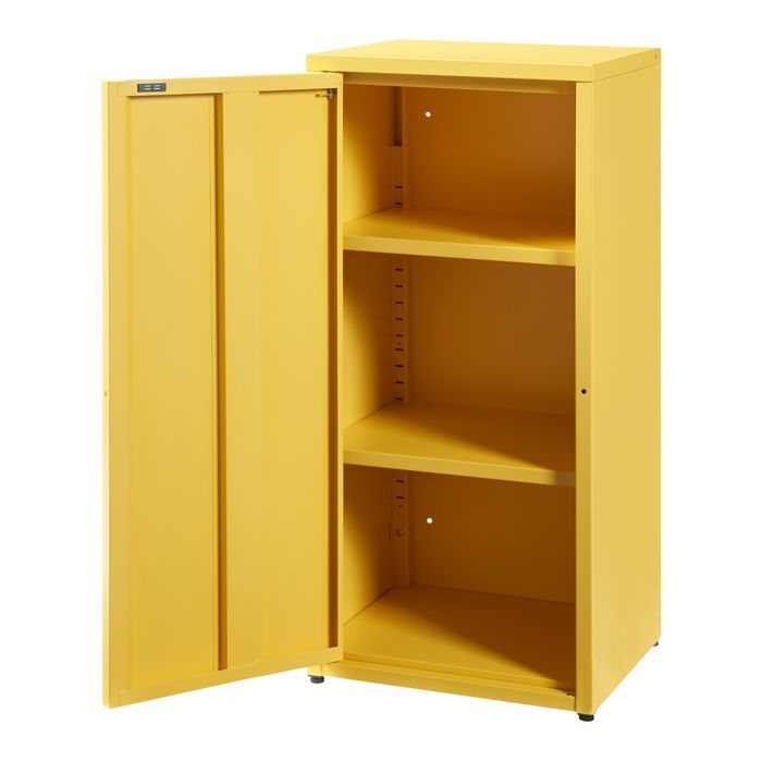 Armario metálico de acero Burlöv, 88 x 40 x 35 cm, amarillo
