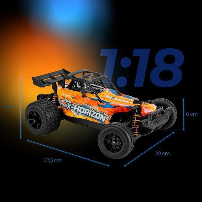 RC-auto met afstandsbediening - OVERMAX - X-Horizon - 30 km/u - LED-verlichting - 2 carrosserieën