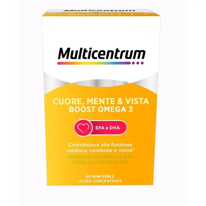 MULTICENTER Multicentrum Boost Ômega 60 cápsulas Coração, mente e visão