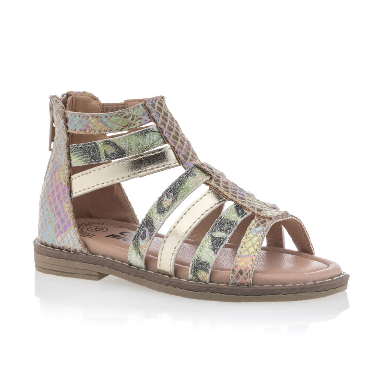 Sandalias amarillas para niña / Zapatos de punta abierta