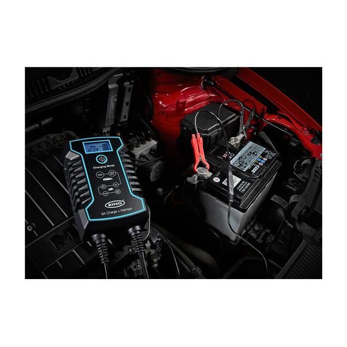 CARGADOR DE BATERÍA INTELIGENTE + MANTENIMIENTO DE CARGA DE ANILLO DE 6A 6/12V