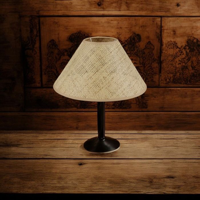 Lampenkap - Rond - Natuurlijk rotan - Voor tafellamp - 35 cm diameter - Ostaria