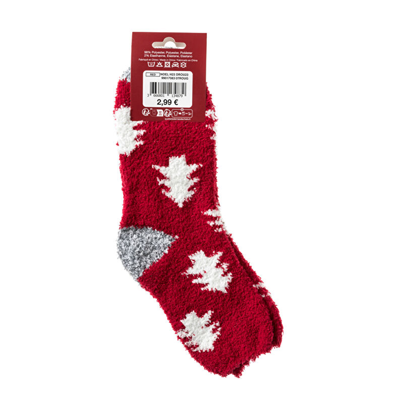 Calcetines y medias rojas para mujer