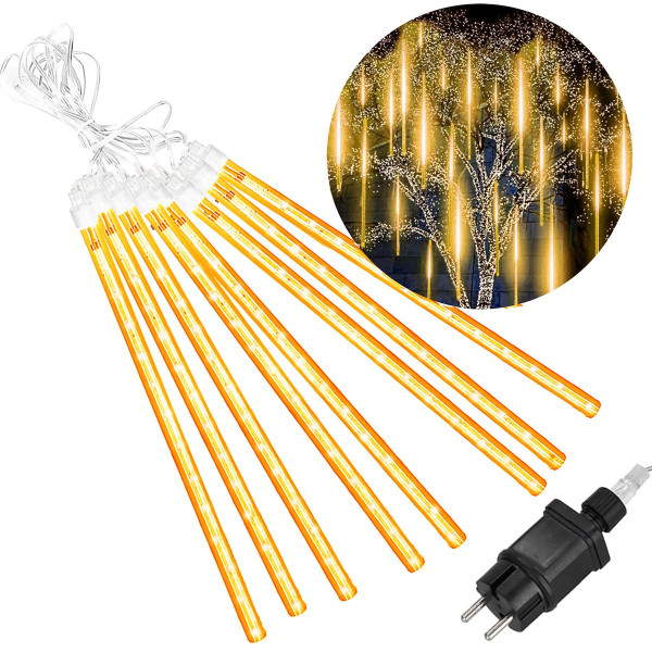 Lampki choinkowe 144 Led sople, meteory zewn. biały ciepły