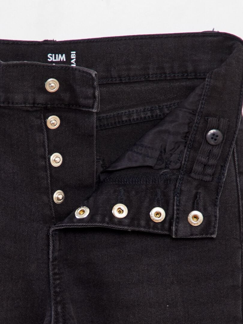 Calça jeans slim - PRETA
