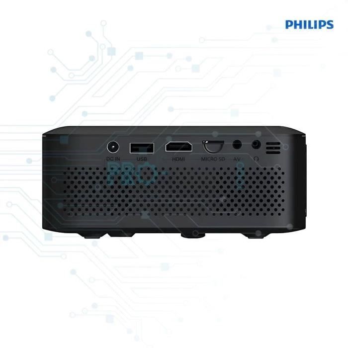Videoproiettore - PHILIPS - NeoPix 110 - Full HD 720p - 100 lumen - Formato 16:9 - Nero