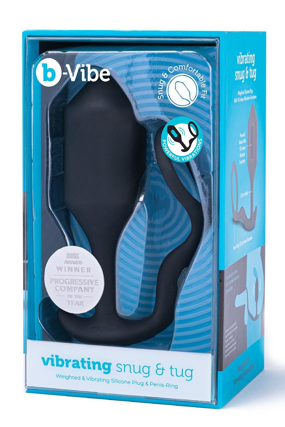 Δονητικός δονητής B-Vibe Snug & Tug XL μαύρος