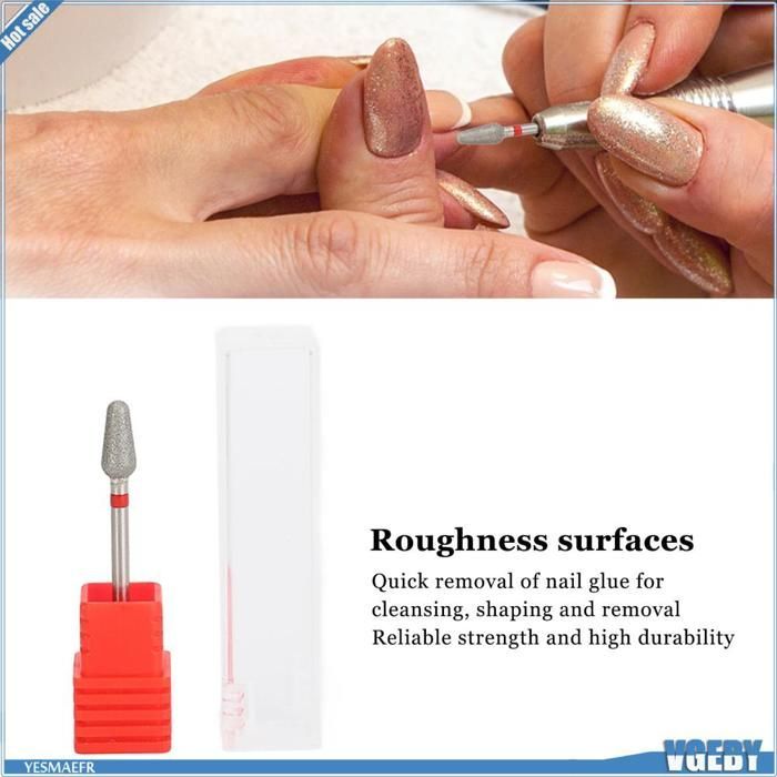 Punte per fresa per unghie in acciaio al tungsteno Ashata. Queste punte per fresa per nail art in acciaio al tungsteno rimuovono delicatamente sporco e residui per una manicure igienica.