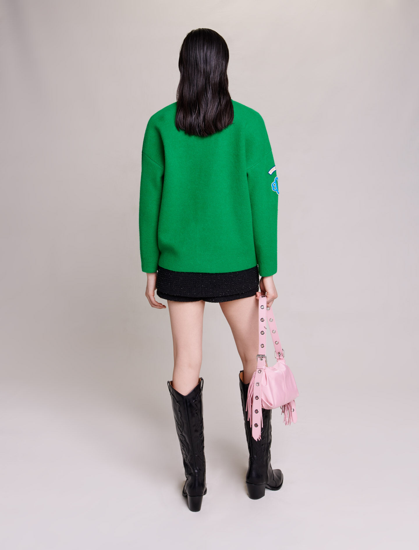 Gebreid vest - Vert Gazon
