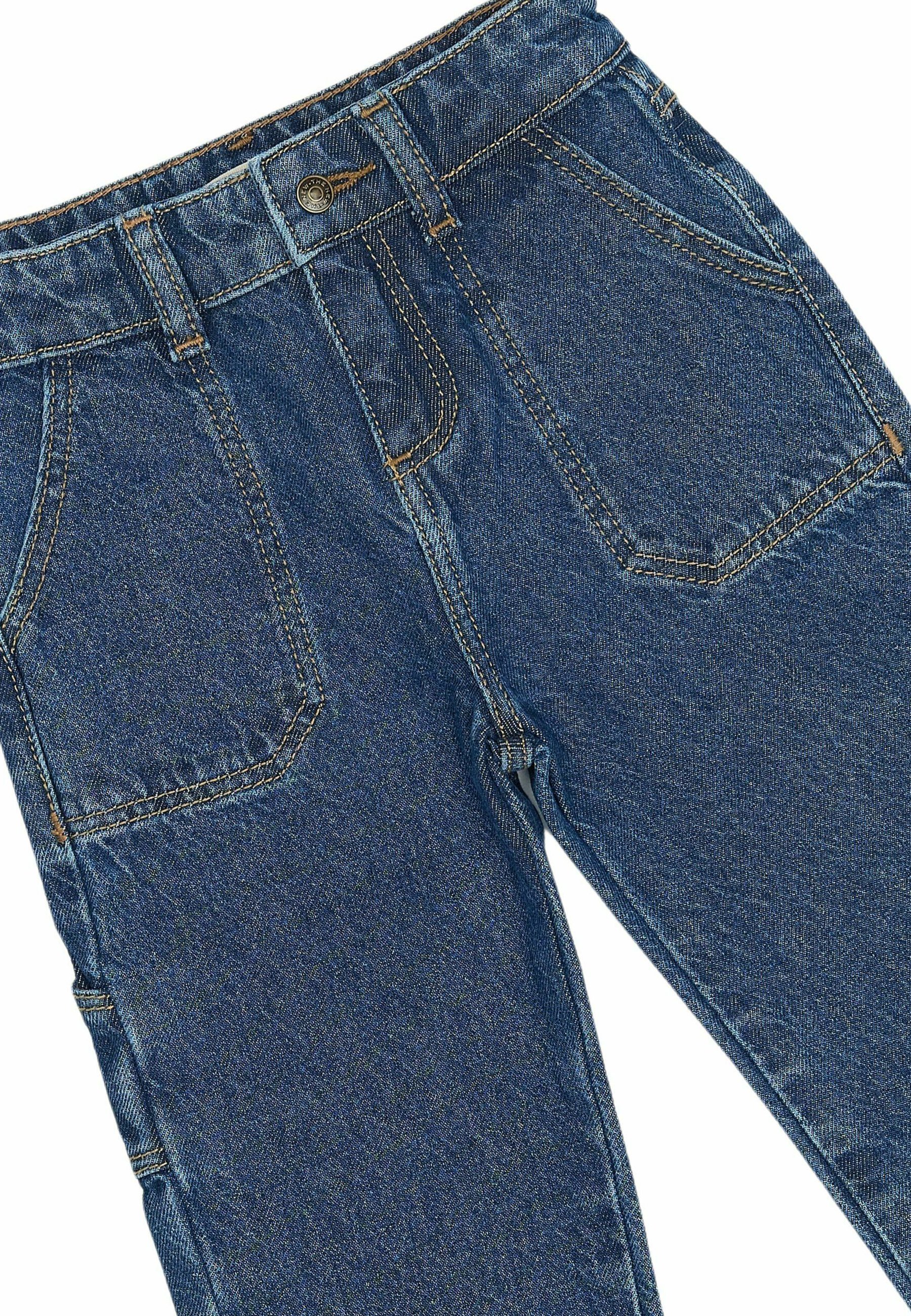 Die neuen Geschwister TPARKER WORKER - Straight Leg Jeans - blauer Denim