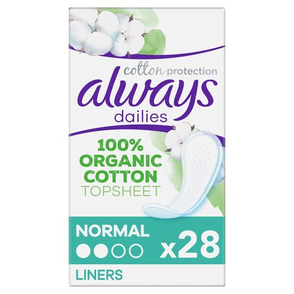 Always Dailies kokvilnas ikdienas ieliktnīši<br>28 gabali