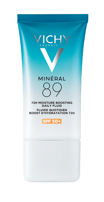 Mineral 89 ikdienas mitrinošais fluīds 72 stundas SPF 50 Saules aizsardzības aptieka