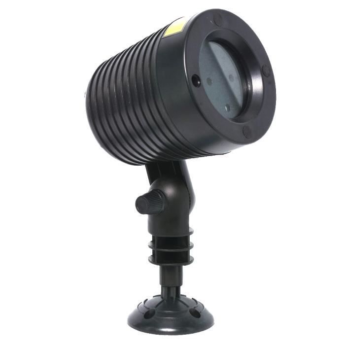 Projecteur laser LED - Noël - Effet ciel étoilé - Noir - Intérieur et extérieur - 50m2 de couverture