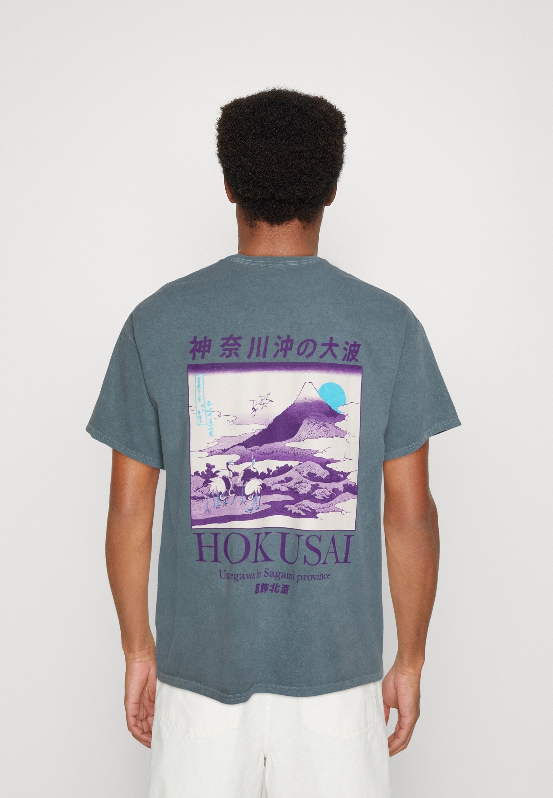BDG Urban Outfitters Print T-skjorte - blå