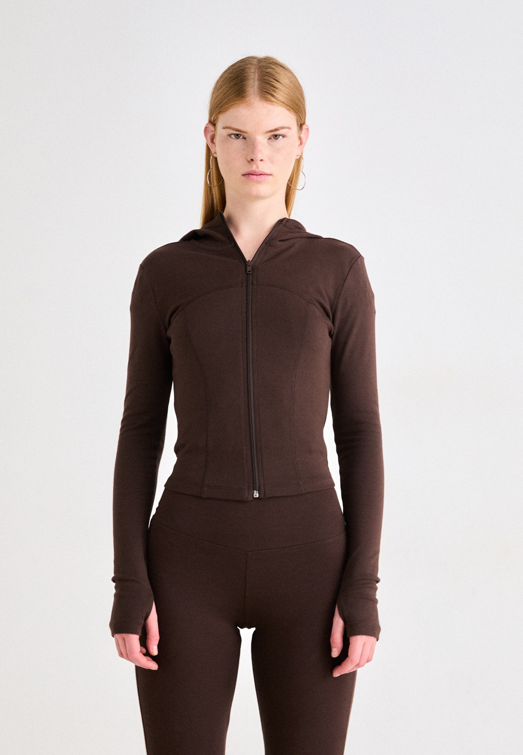 Veste à capuche zippée Gina Tricot - Veste d'entraînement - Java