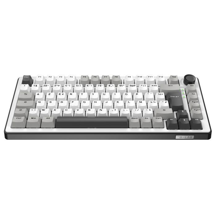 Clavier gamer mécanique - THE G-LAB - KEYZELITE300WG - TKL 75% - Tri-mode Bluetooth/2.4GHz/USB-A - Hot-swap