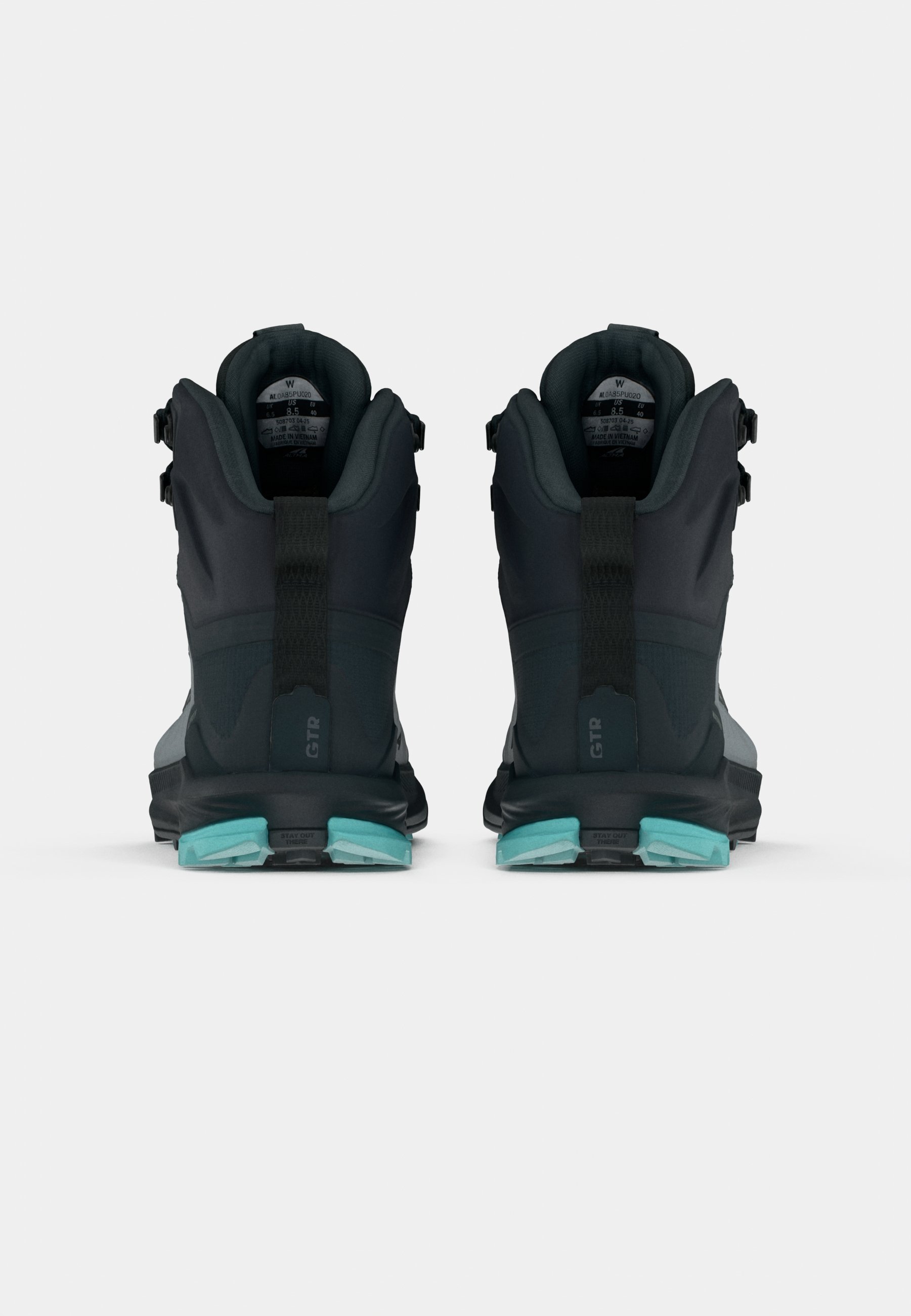 Altra LONE PEAK 9 WATERPROOF MID - Vaelluskengät - black/gray