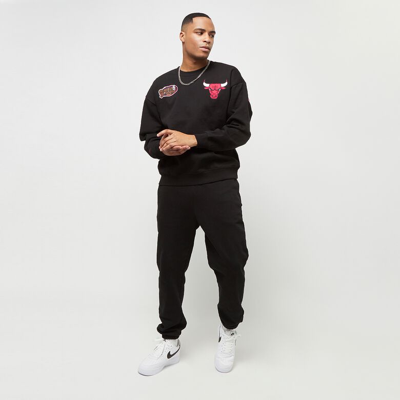 Felpa girocollo in raso NBA Team First Chicago Bulls