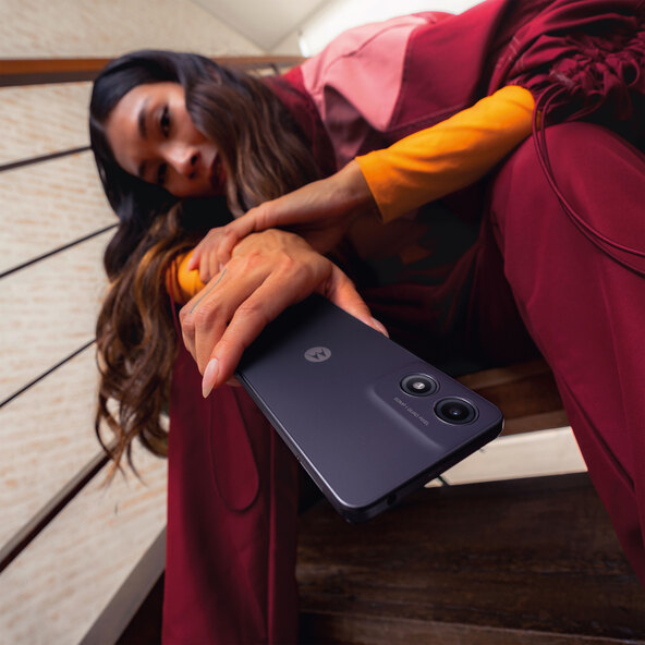 Smartphone Moto G04s, zwart