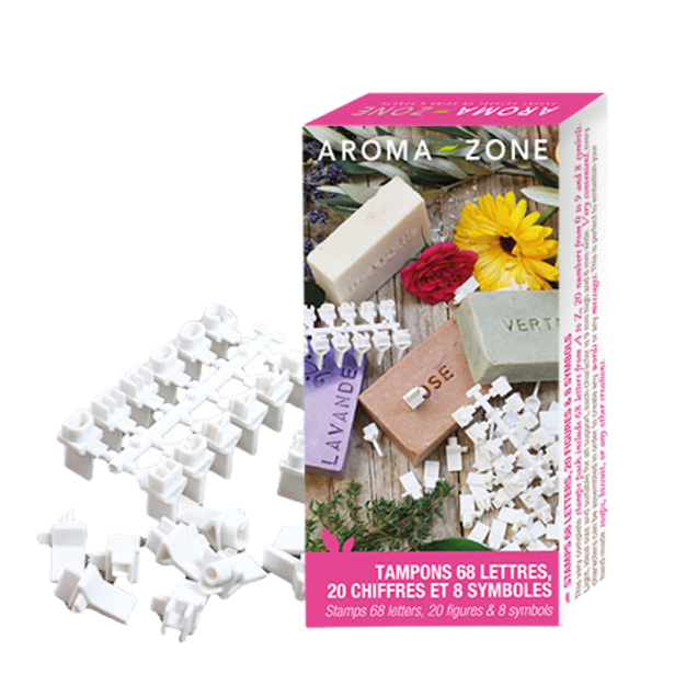 Tampon 68 lettres 20 chiffres et 8 symboles