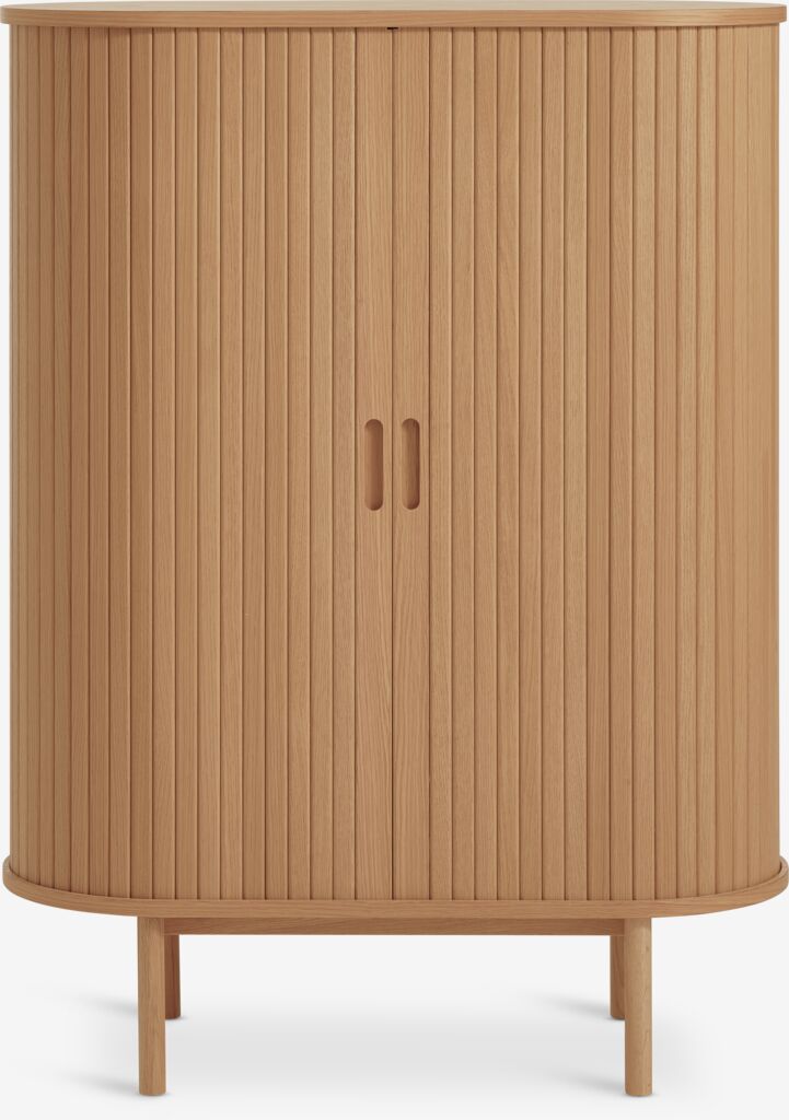 LYNGVIG LYNGVIG skapis 90cm 2 žalūzijas durvis dabīgais ozols