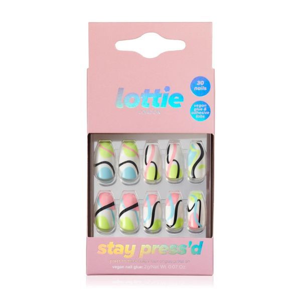 Lottie London Unghii Stay Press'D - Wavy Baby