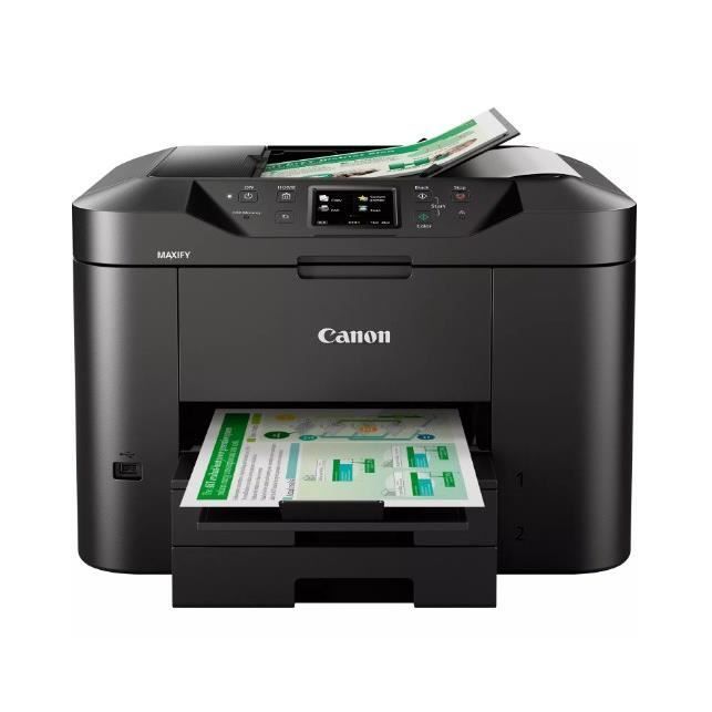 Multifunction Printer - CANON - MAXIFY MB2750 - Inkjet - Color - Automatic Duplex Printing - Wi-Fi - Black