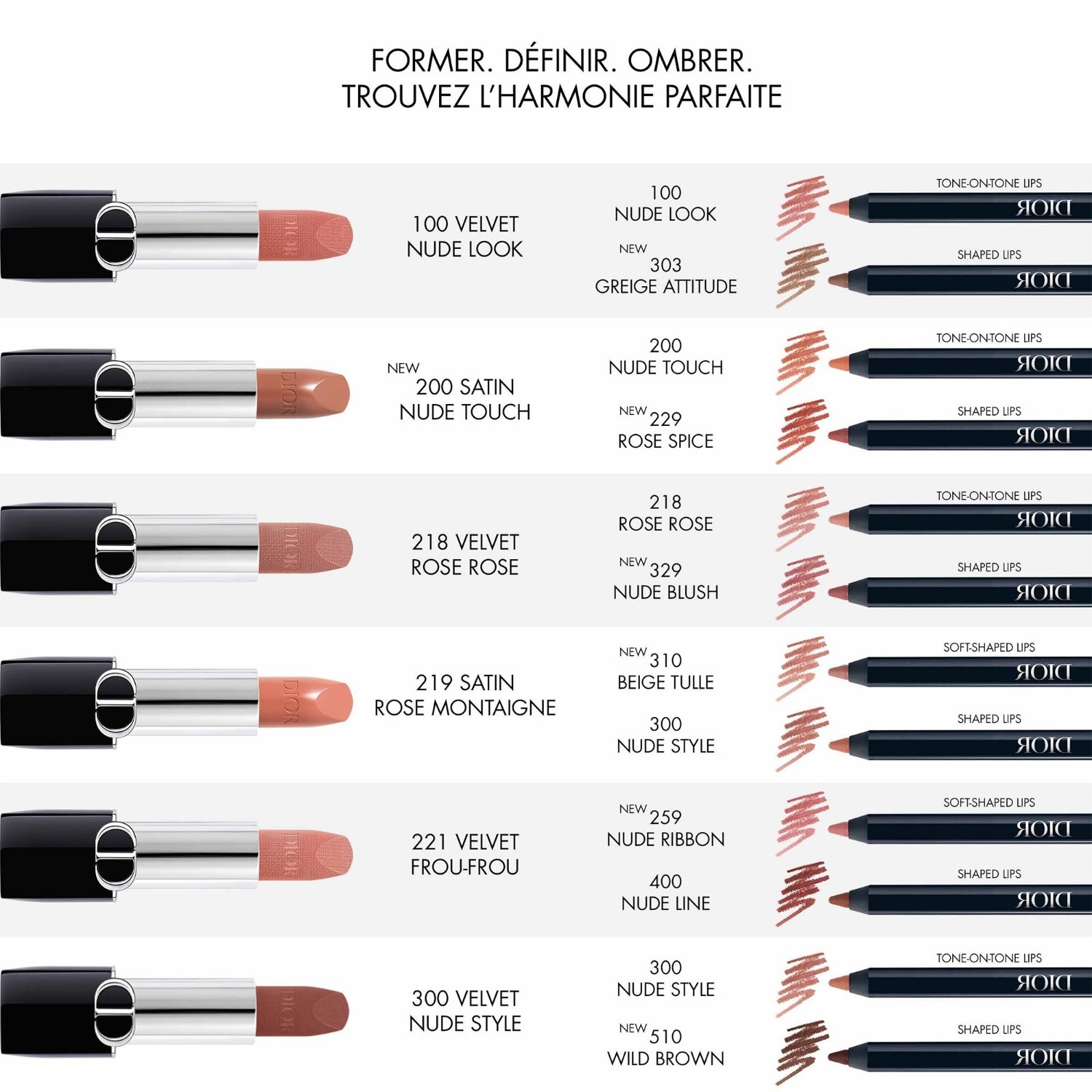 DIOR Crayon contour des lèvres sans transfert - longue tenue