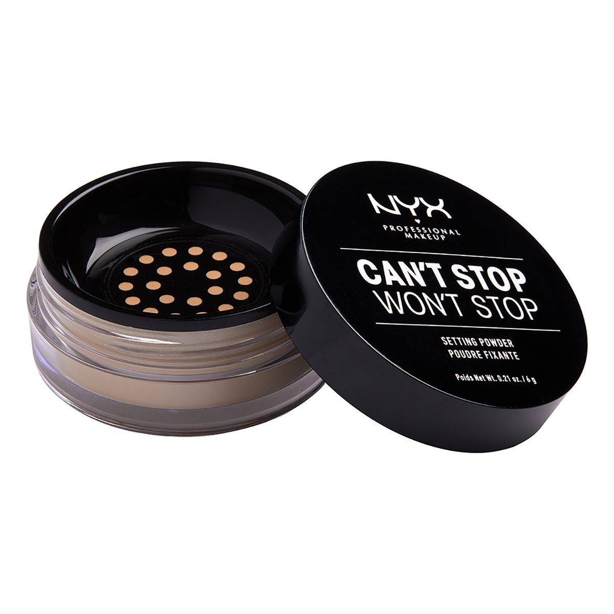 Polvos fijadores Nyx Medium 6g Can't Stop Won't Stop