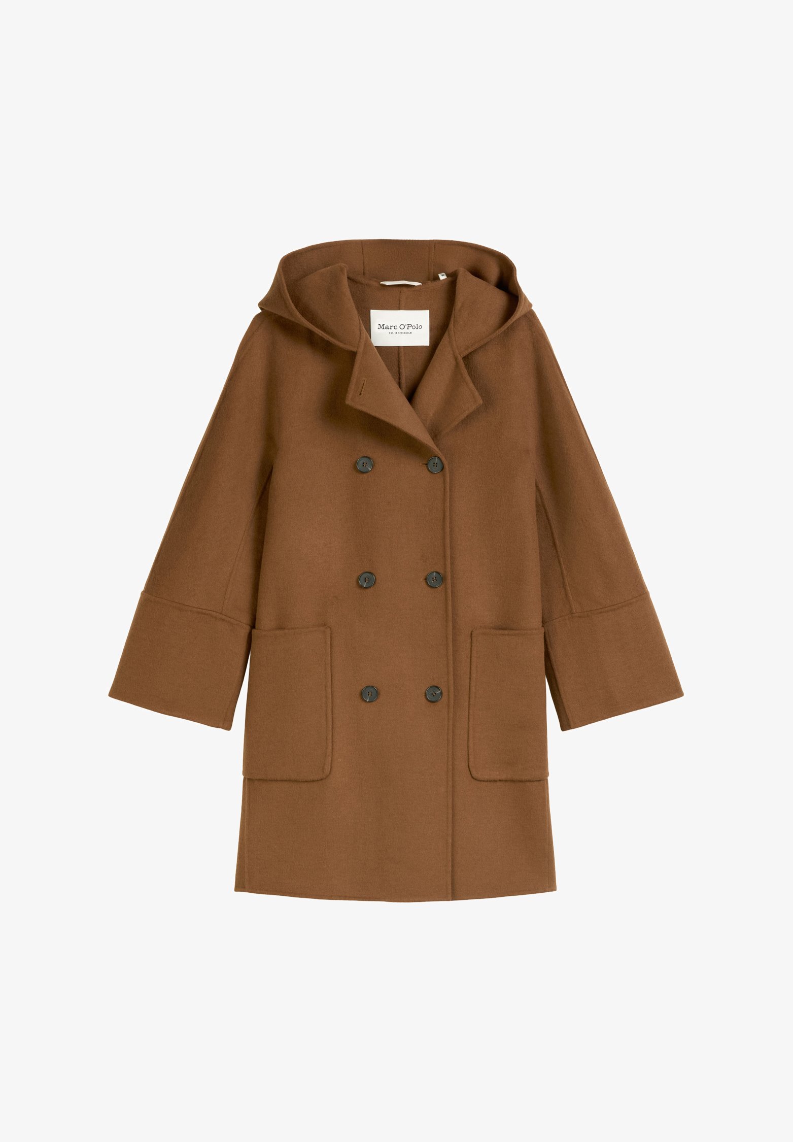 Marc O'Polo DOUBLE FACE WORKMANSHIP DOUBLE BREASTED PATCHED POCKETS - Klassieke jas - warm bruin