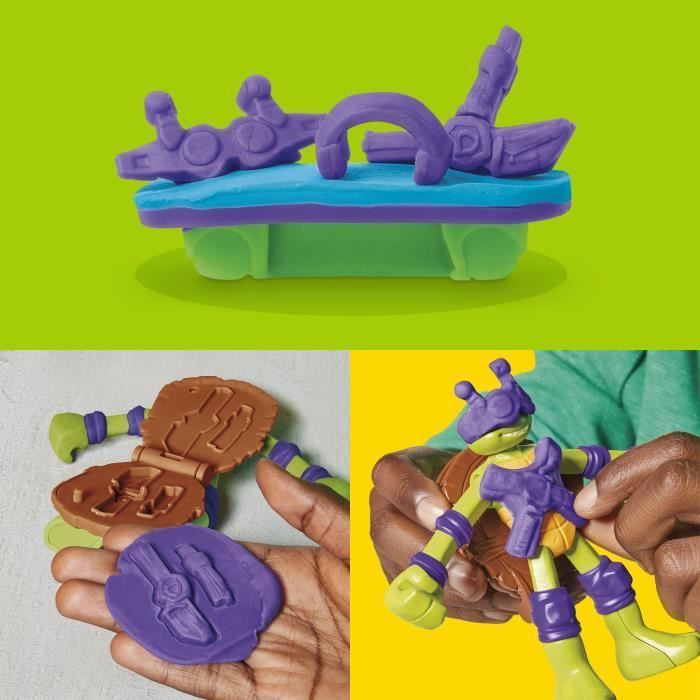 Play-Doh Teenage Mutant Ninja Turtles Mutation Station, set di plastilina per modellare, attività creative per bambini dai 4 anni in su