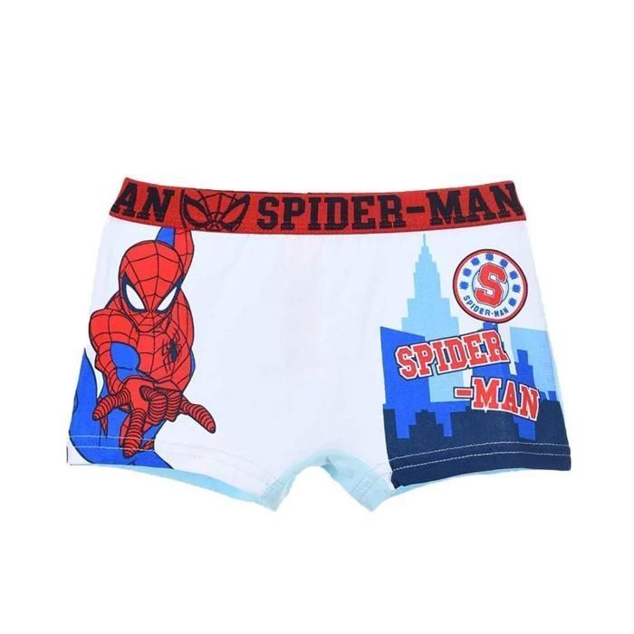 Paquete de 4 calzoncillos bóxer de algodón de Spider-Man para niños, 
