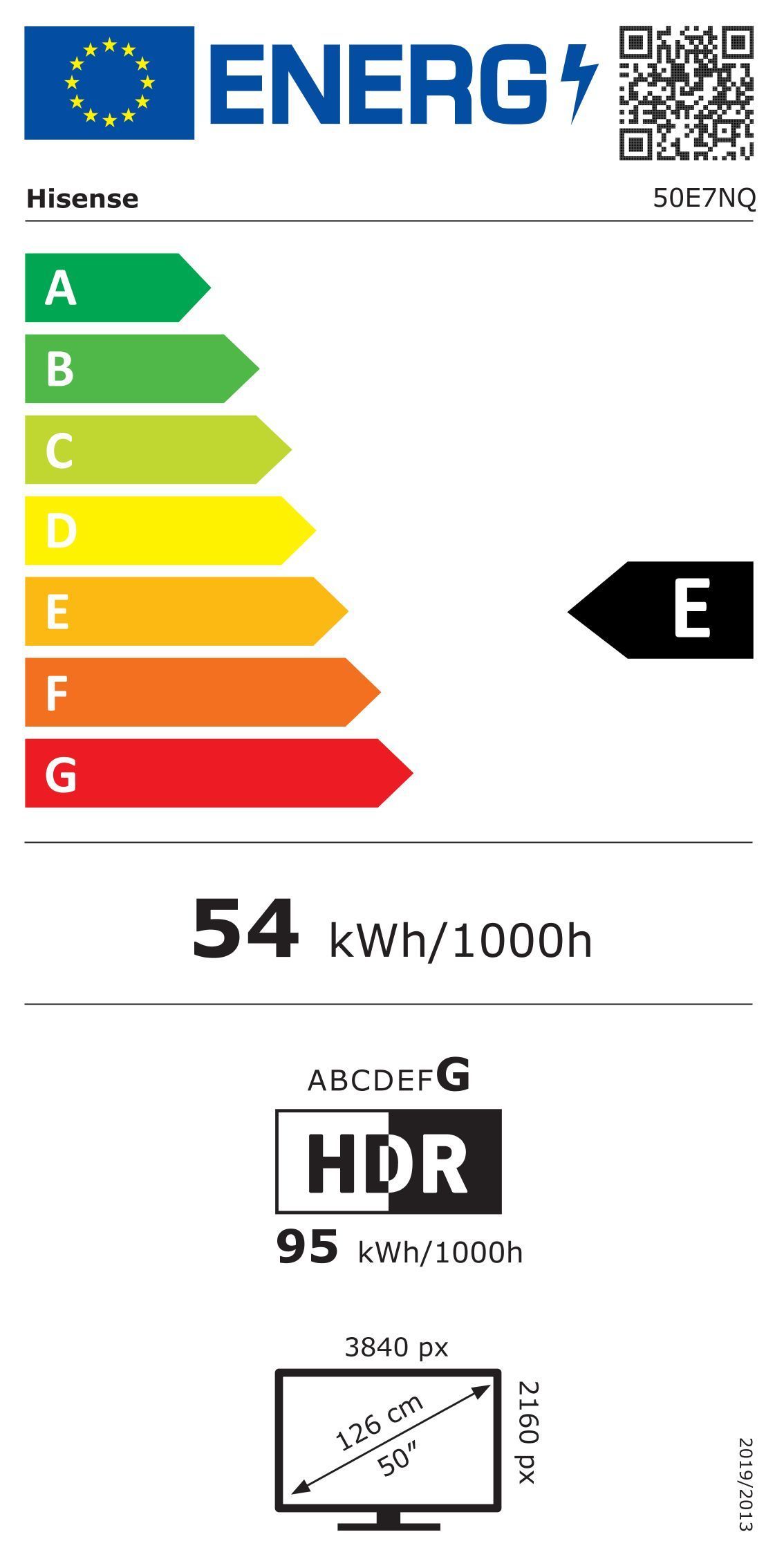 Hisense 50E7NQ - TV QLED da 50