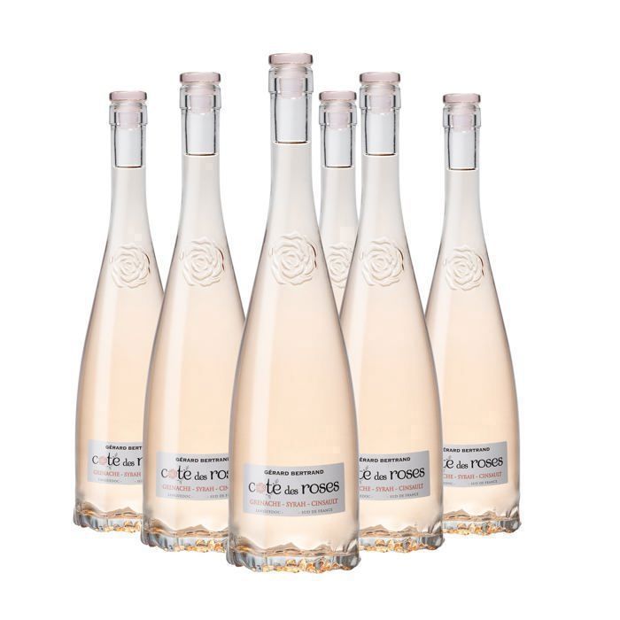 Gérard Bertrand Cote des Roses vin rosé 2025 Lot 6 Bouteilles 75cl